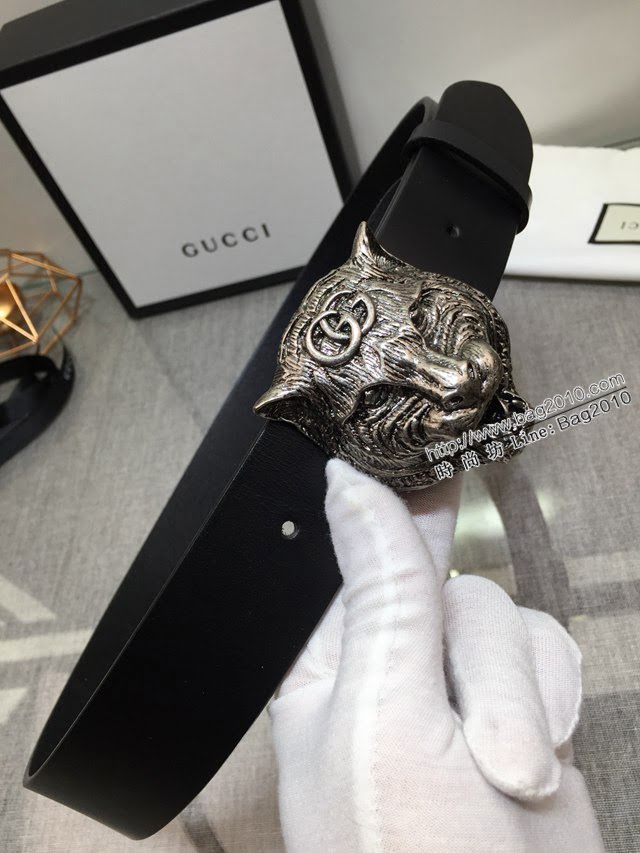 Gucci男士皮帶 古奇高端定制皮料腰帶  jjp1046